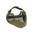Nagy rácsos védőmaszk OD, airsoft védőmaszk, arcmaszk, fület takaró maszk, acél maszk,