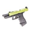Raven Vorsk Glock18 Vented Fekete/Zöld sorozatlövő airsoft GBB pisztoly GEN.4