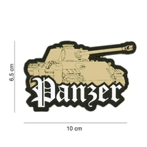 Tépőzáras Felvarró Panzer tank Sivatagi 3D PVC