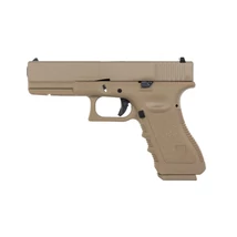 E&amp;amp;C-1101 Glock 17 Airsoft Pisztoly GBB Tan Gen4