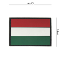 Magyar zászló tépőzáras felvarró