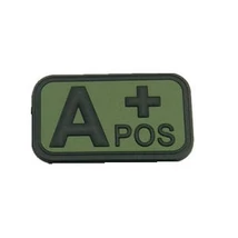 Vércsoport PVC felvarró A+