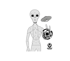Felvarró - Kalapos Ufo Felvarró - Kalapos Ufo