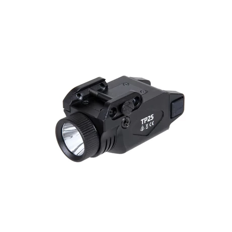 Taktikai LED airsoft Pisztolylámpa TP25 Fekete Szett Theta Optics