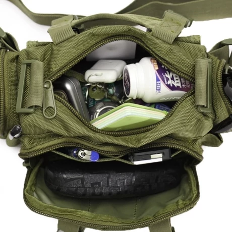 Waist pack MOLLE oldaltáska OD, airsoft táska, övtáska