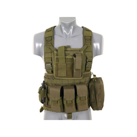Commando Recon Chest Harness - Olive airsoft mellény