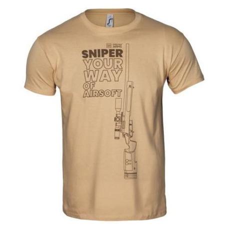 Specna Arms 100% Pamut Póló Your Way of Airsoft Sniper Coyote 02 XL