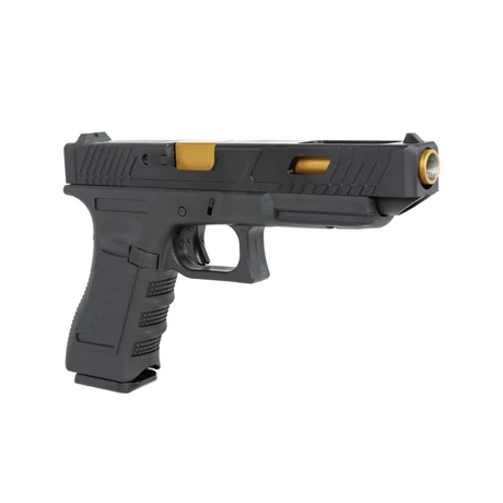 E&C-1202 John Wick TTI Glock 34 Airsoft Pisztoly GBB Fekete-arany
