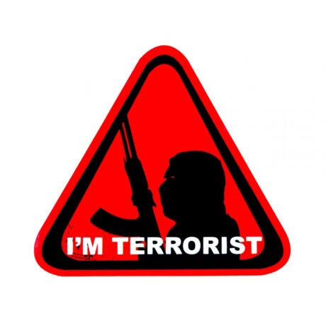 I'm a terrorist, airsoft matrica
