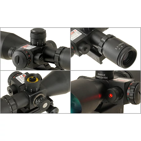2.5-10x40 Távcső+ Lézer 