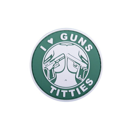I Love Guns Titties 3D Felvarró