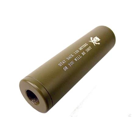 SF type 130mm airsoft hangtompító Coyote