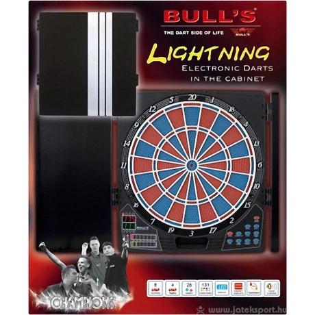 Bull's elektromos darts tábla, kabinetes, Lightning, verseny