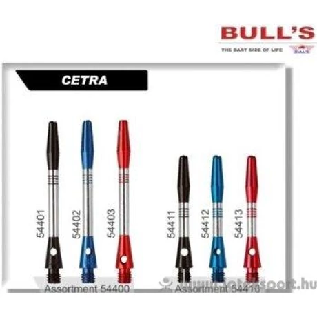 Bull''''s dart szár alu Cetra fekete rövid