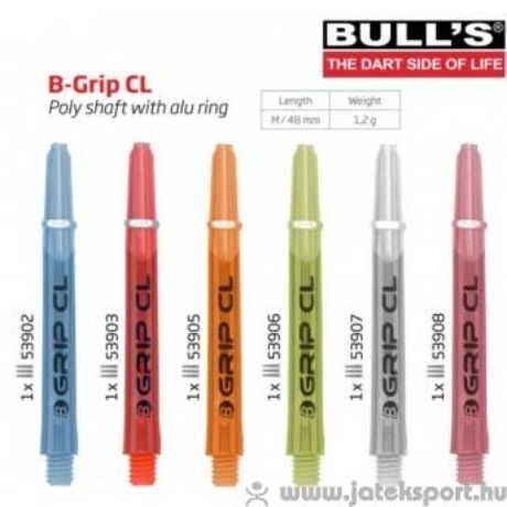 Bull&#039;&#039;s polikarbonát darts szár Nylon B-grip M piros 2B/A standa