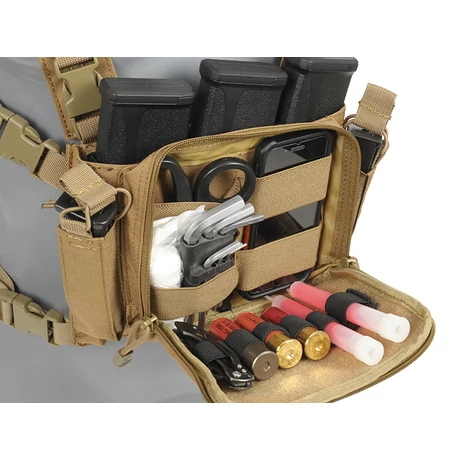 Compact Multi-Mission Chest Rig - Coyote airsoft mellény