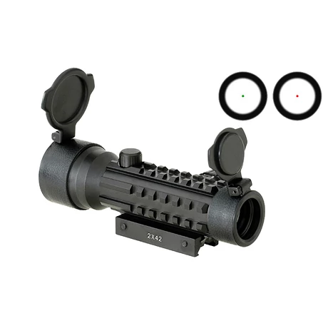 Airsoft Red-dot Tactical irányzék 3 Rails 2x42mm