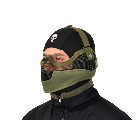 Nagy rácsos airsoft védőmaszk Multicam