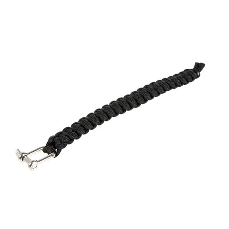 Paracord karkötő U csattal Fekete 