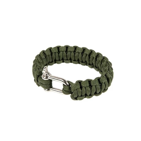Paracord karkötő fém U csattal 