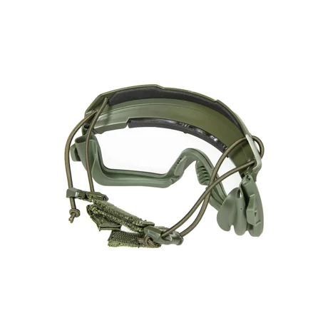 Taktikai airsoft védőszemüveg 2in1 Olive