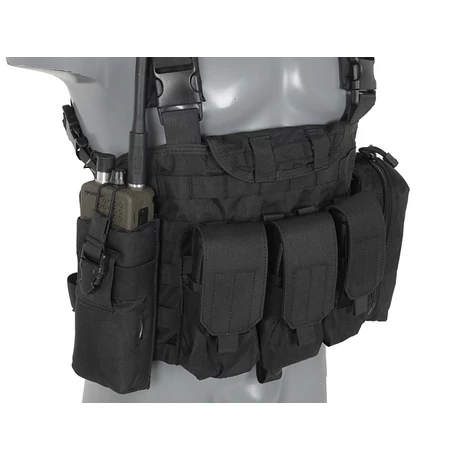 Commando Recon Chest Harness airsoft taktikai málha mellény FeketeCommando Recon Chest Harness airsoft taktikai málha mellény Fekete
