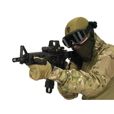 Airsoft álca maszk, kámzsa Coyote