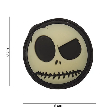 Nightmare smiley foszforeszkáló PVC felvarró airsoft tépőzáras Felvarró 