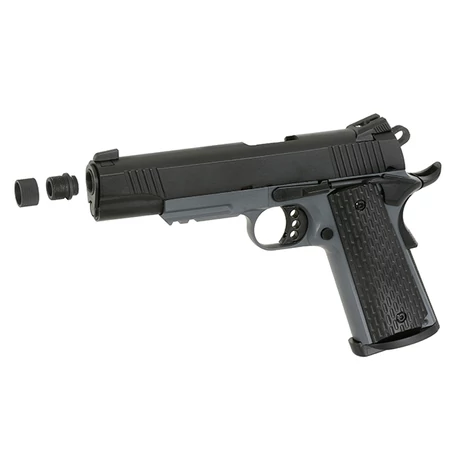 R28 (TG-2) 1911 Colt airsoft GBB pisztoly - Fekete/Szürke [Army Armament]